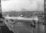 Bismarck immediate after her launch, Hamburg, Germany, 14 Feb 1939