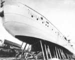 Émile Bertin under construction, Saint-Nazaire, France, circa 1932-1933