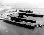 Carriers Saratoga, Enterprise, Hornet, and San Jacinto, Alameda, California, Sep 1945