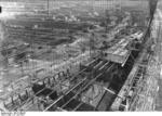 German carrier hull Flugzeugträger A (future Graf Zeppelin) under construction, Kiel, Germany, 22 Mar 1937, photo 4 of 9