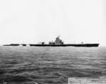 Starboard side view of USS Grayback off Hunter