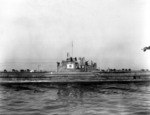 I-58 being prepared for scuttling, off Sasebo, Japan, 1 Apr 1946