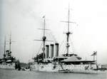 Armored cruiser Izumo in Shanghai harbor, China, 1932