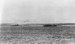 Japanese battleship Kirishima, carrier Kaga, and battleship Hiei at Hitokappu Bay, Etorofu, Kurile Islands, 23 Nov 1941