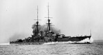 Battlecruiser Kongo on sea trials, 8 May 1913