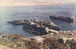 Submarine tenders Sperry and Nereus with submarines Bream and Menhaden, circa 1968