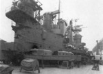 View of main deck aboard North Carolina, New York Navy Yard, Brooklyn, New York, United States, circa Apr 1941