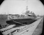 USS Oregon in drydock at New York Navy Yard, Brooklyn, New York, United States, Sep 1898