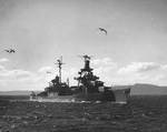 Pensacola in Puget Sound, en route for disposal as target, 9 Nov 1948