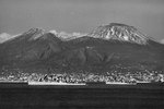 Preston and Irwin anchored off Naples, Italy, circa 1955