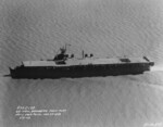 USS Princeton underway in the Delaware River, off the Philadelphia Navy Yard, Pennsylvania, United States, 28 Mar 1943, 1 of 2