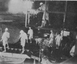 Repair activities aboard Shokaku