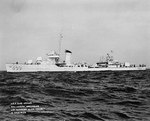 Sims off the Kennebec River, Maine, United States during her trials, 6 July 1939, photo 2 of 3