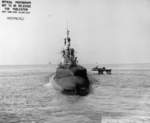 Stern view of USS Spot, off Mare Island Naval Shipyard, Vallejo, California, United States, 22 Sep 1944