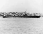 Submarine Tunny immediately after launching, off Mare Island Naval Shipyard, Vallejo, California, United States, 30 Jun 1942