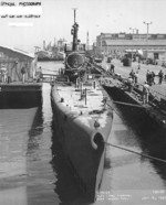 USS Wahoo at Mare Island Navy Yard, Vallejo, California, United States, 16 Jul 1943, photo 1 of 2