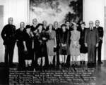 Guests at the launching ceremony of submarine Wahoo, Mare Island Navy Yard, Vallejo, California, United States, 14 Feb 1942