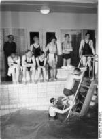 Swimming pool aboard cruiser liner Wilhelm Gustloff, 1938