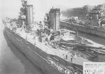 Yamashiro undergoing reconstruction, Yokosuka, Japan, 20 Apr 1932