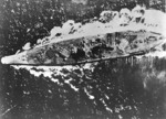 Yamato in action in the Sibuyan Sea, 24 Oct 1944, photo 1 of 2