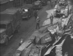 Scuttled French Char B1 heavy tank in Beaumont, Belgium, 16 May 1940, photo 2 of 2