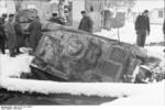 German troops recovering a Panzerkampfwagen 39H 735(f) tank that had fallen into a stream, Yugoslavia, 1941-1942, photo 2 of 2