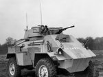 Humber Mk II Armoured Car, 11 Mar 1942; note 15mm BESA machine gun