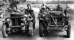 Heavily armed and specially modified jeep of British SAS, Normandy, France, Aug 1944.