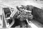 Close-up view of a PaK 40 gun mounted on a Marder II tank destroyer, Kharkov, Ukraine, early 1943, photo 4 of 7