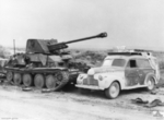 Abandoned German Marder III tank destroyer in North Africa, 9 Feb 1943, photo 1 of 2