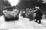 SdKfz. 251 halftrack vehicles in snowy terrain, Russia, Oct 1941, photo 3 of 4