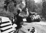 Chinese Y-Force Sherman tank at Lashio, Burma, 7 Mar 1945