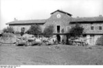 Camouflaged Sturmpanzer, Panzer V Panther, and two Sturmgeschütz III vehicles, Italy, Apr-May 1944