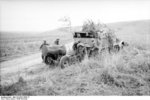 German troops setting up a 15 cm NbW 41 rocket launcher, near Kursk, Russia, summer 1943, photo 1 of 4