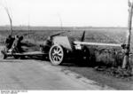 German 7.5 cm PaK 40 anti-tank gun and its crew in position during an exercise, Belgium or France, 1943