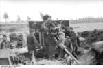 German 8.8 cm FlaK gun in Russia, 1942, photo 1 of 2