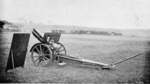 Canon de 75 M modèle 1919 Schneider in firing configuration, circa 1920s