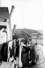 German 3.7 cm Flakzwilling 43 anti-aircraft gun in northern France, Jul-Sep 1943, photo 4 of 6