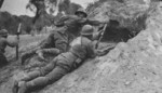 Japanese Type 89 grenade launcher crew, China, circa late 1937 to early 1938