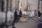 Korean military policemen with captured Japanese Type 92 machine gun, Seoul, Korea, late 1940s