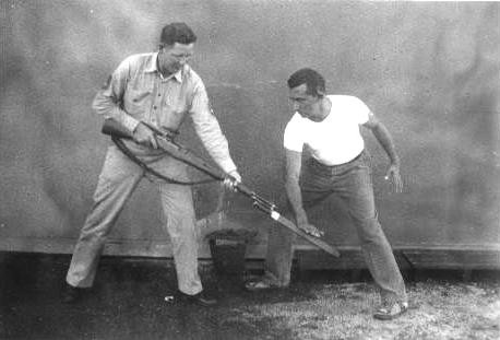 US Marine Corps hand-to-hand combat demonstration, circa 1943, photo 3 of 5