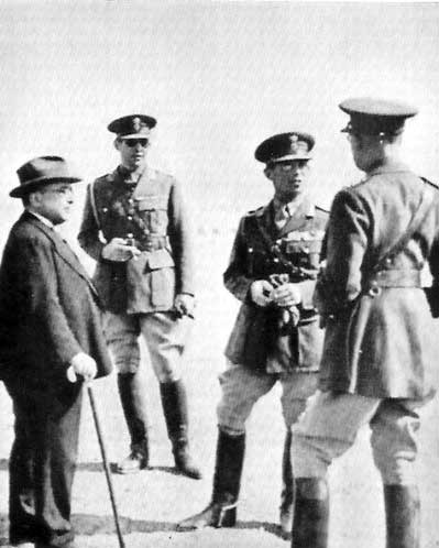 Metaxas, King George II, Prince Paul, and Papagos, Nov 1940