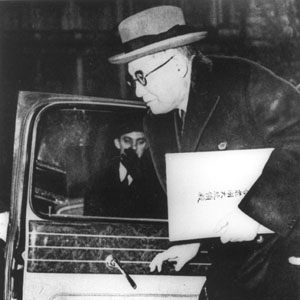 Ambassador Kichisaburo Nomura arriving at the White House with his credentials, Washington DC, United States, 14 Feb 1941