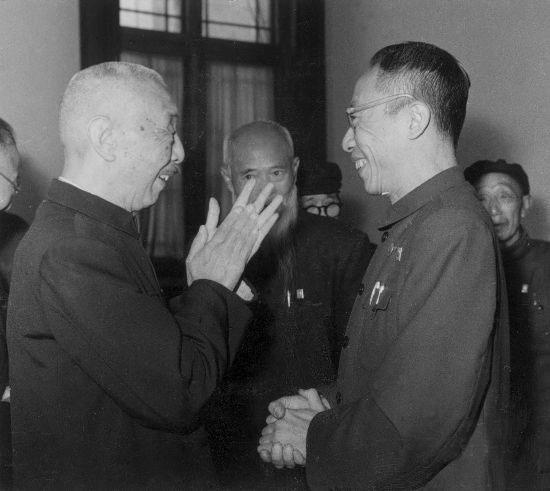 Lu Zhonglin and Puyi, circa 1950s