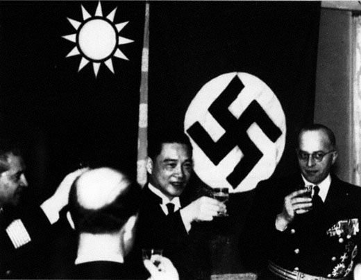 Wang Jingwei at a function with visiting German officials, China, 1941