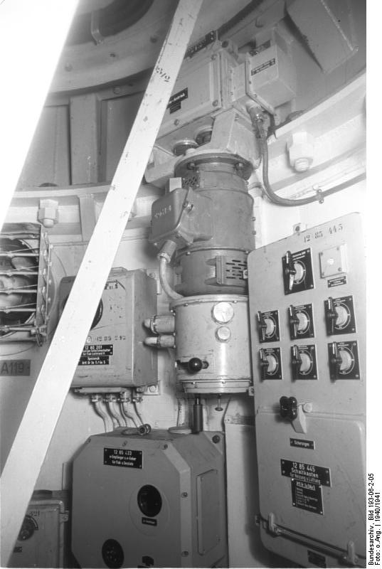 View aboard battleship Bismarck, 1940-1941