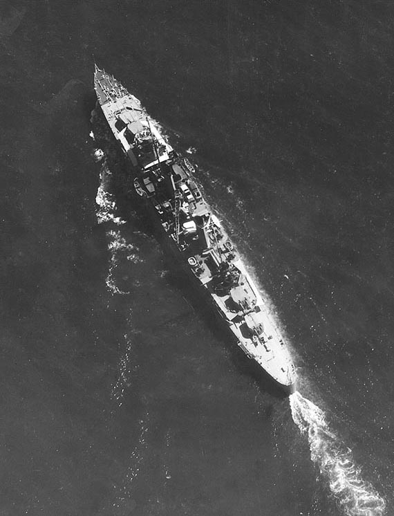 Hobart underway, circa 1938-39, photo 2 of 2