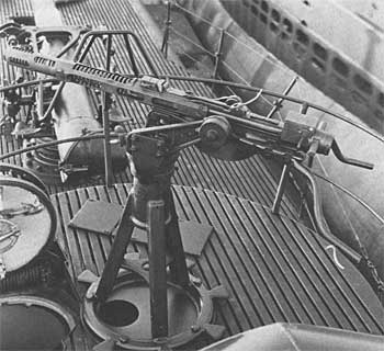 20 mm Oerlikon cannon aboard USS Tang, 1940s