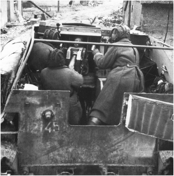 Soviet SU-76 self-propelled gun and its crew, circa 1940s